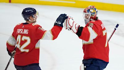 Aleksander Barkov scores twice, Panthers rout Bruins 6-1 in Game 2 to tie series