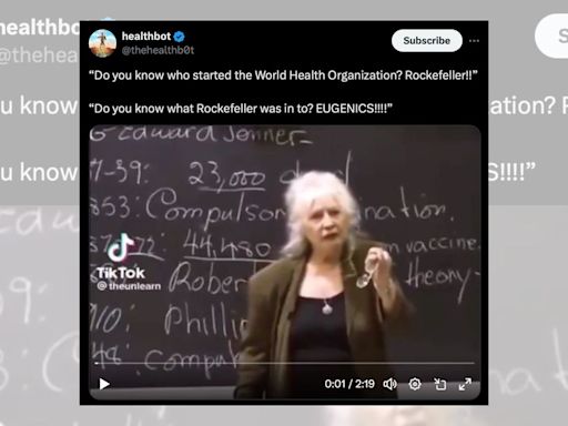 Fact Check: Video Claims Rockefeller Family Established World Health Organization to Fund Eugenics Research. Here's the Truth