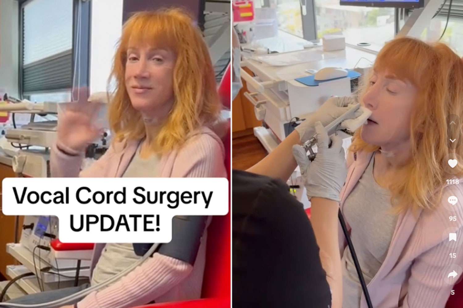 Kathy Griffin Shares First Listen of Her Voice One Week After Undergoing Vocal Cord Surgery