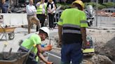 Así fue la visita de la Alcaldesa de Gijón a las obras de la EMA en Pumarín (en imágenes)