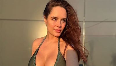 Ana Lucía Domínguez mostró su impresionante figura un día después de dar a luz