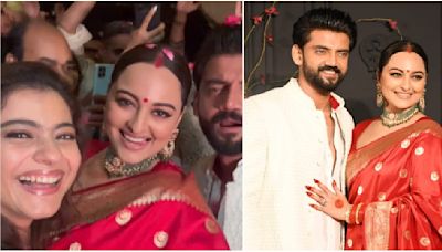 Kajol dances with newlyweds Sonakshi Sinha-Zaheer Iqbal at reception; Yo Yo Honey Singh drops INSIDE video