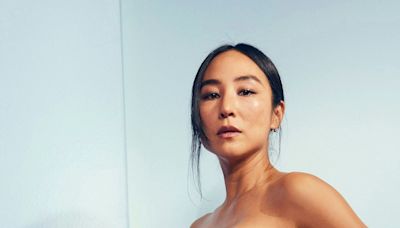 Greta Lee’s Leather Corset Top Is Made From an Old Boot