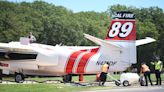 Air tankers back in Grass Valley immediately called to respond to area vegetation fires