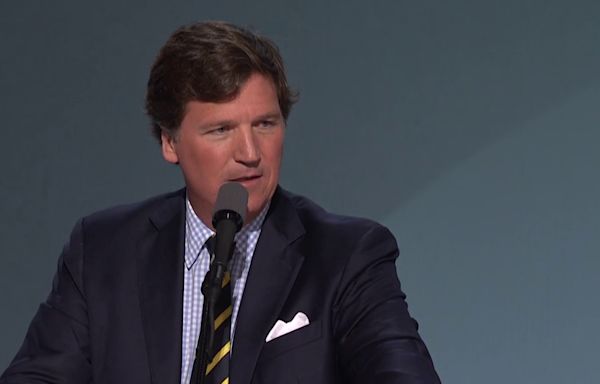 Tucker Carlson rails against the Biden administration in RNC speech