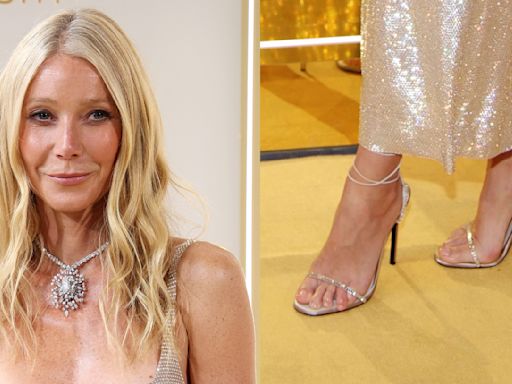 Gwyneth Paltrow Shines in Sparkly Sandal Heels at Swarovski’s ‘Masters of Light – From Vienna to Milan’ Exhibition During...