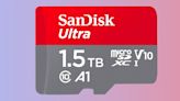 This massive 1.5TB SanDisk Micro SD card is under £100 for Prime Day