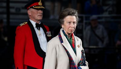 Princess Anne takes a break from Olympics to attend military ceremony