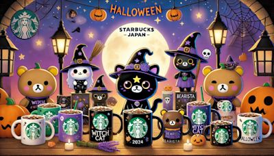 Starbucks Japan Unveils 2024 Halloween Collection Featuring Witch Cat-Themed Mugs and Bearista Toys - EconoTimes