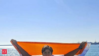 Jiya Rai: 16-year-old with Autism swims 34 km across English Channel, breaks 150-year record - The Economic Times