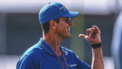 Los Angeles Chargers coach Jim Harbaugh equates first day of training camp to 'being born'