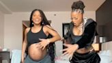 Pregnant Halle Bailey Bares Her Belly in Throwback Video Alongside Chloe Weeks Before Welcoming Baby