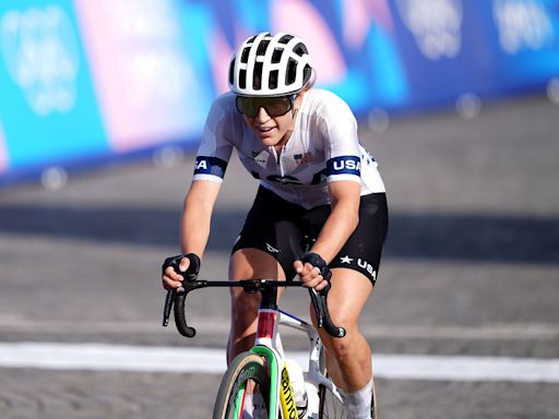 Cyclist Kristen Faulkner wins historic gold medal after joining event as a replacement