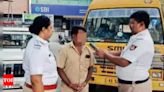 Morning drive: 23 drunk school bus drivers nabbed in Bengaluru | Bengaluru News - Times of India