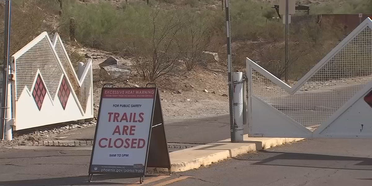 Popular Phoenix hiking trails to be temporarily closed this week due to the heat