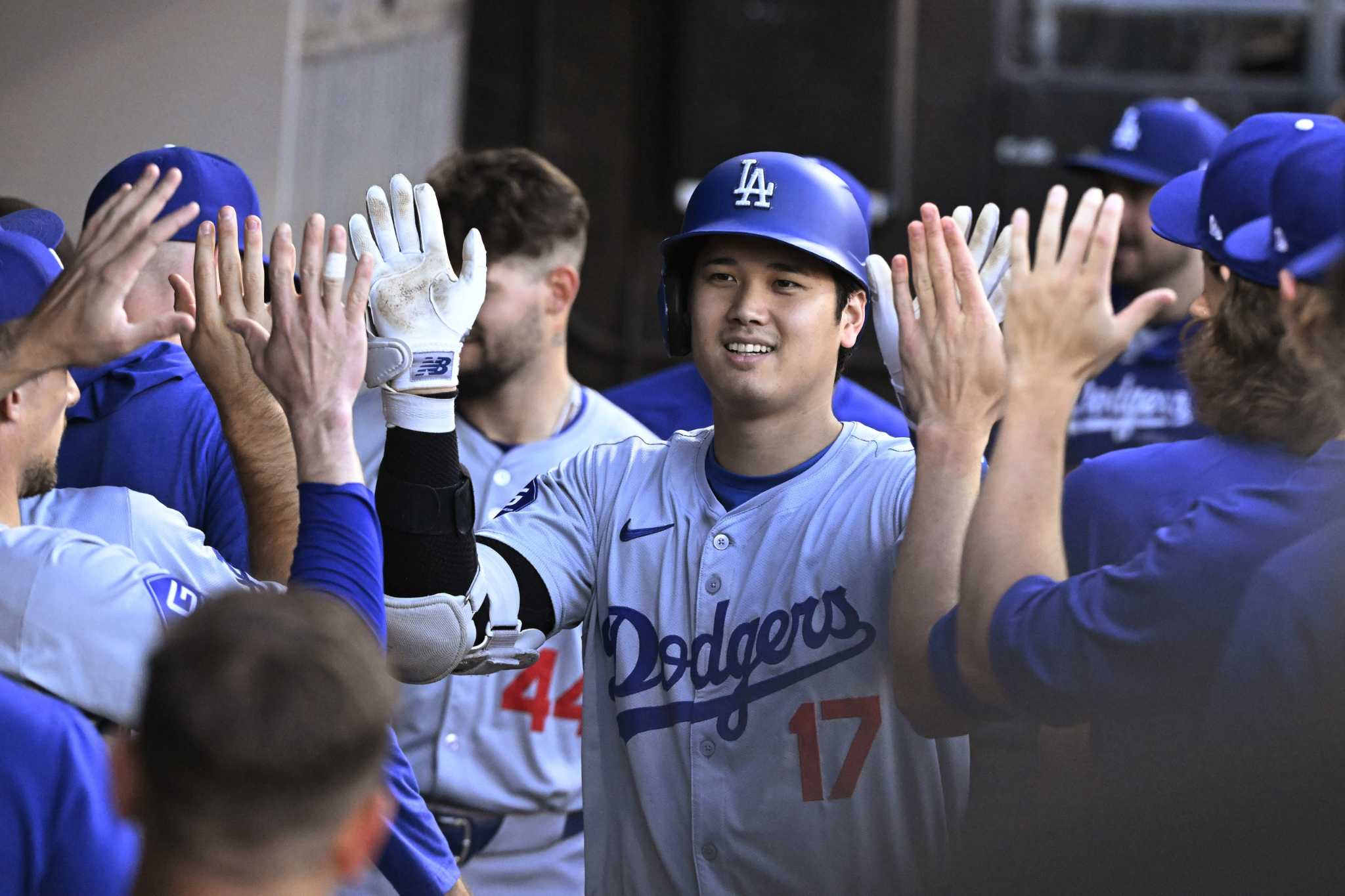 Ohtani hits another leadoff homer for Dodgers and extends RBI streak to a franchise-record 10 games