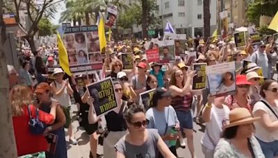 Protesta en Tel Aviv para pedir la liberación de los rehenes de Hamás