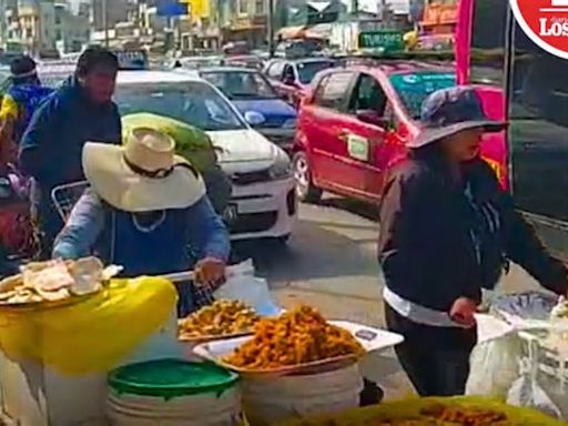 Semana Santa: ambulantes invaden las calles de la plataforma Ándres Avelino Cáceres