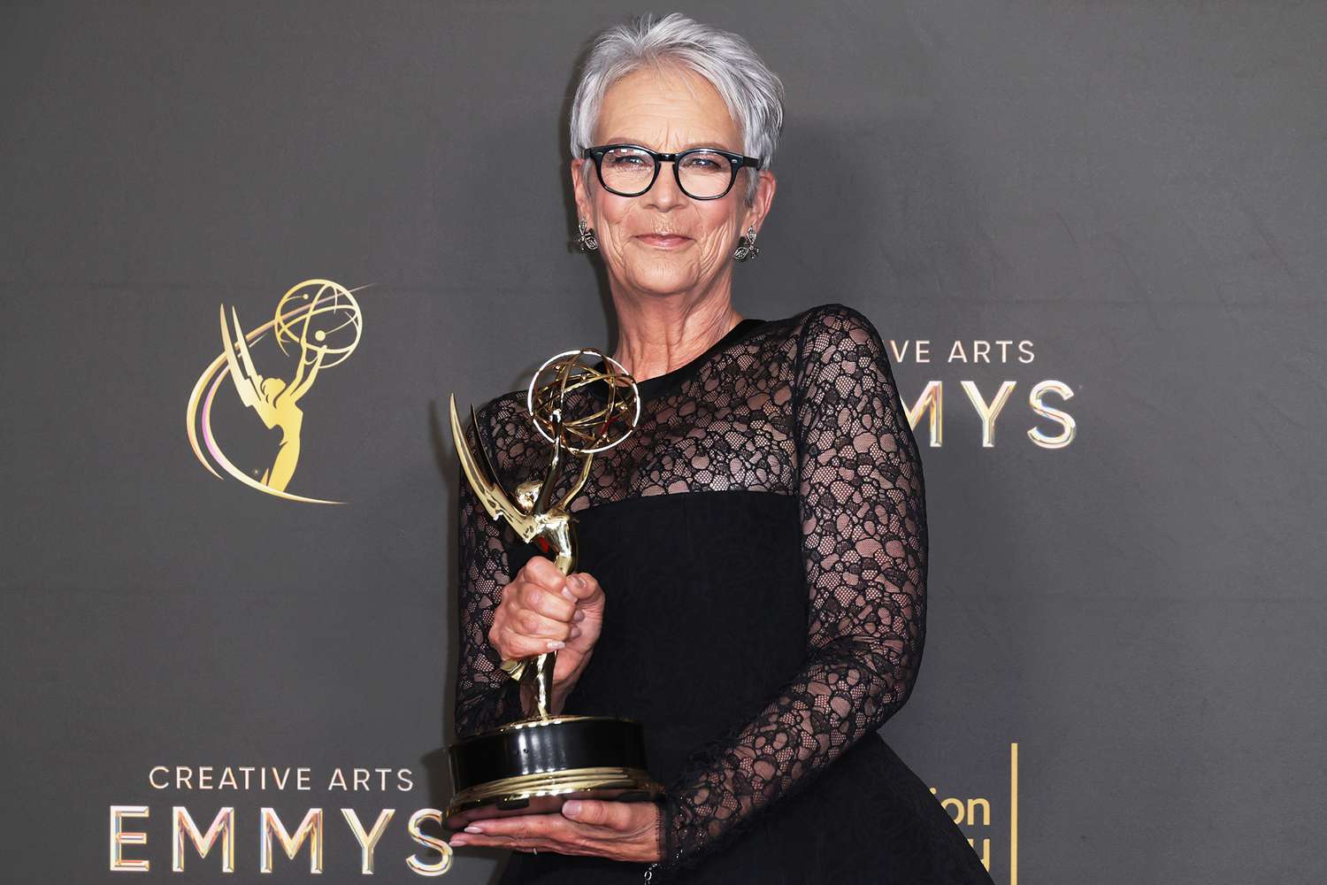 Jamie Lee Curtis wins first Emmy, jokes about selling 'yogurt that makes you s---'