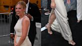 Scarlett Johansson Shines in Metallic Prada Heels at ‘Fly Me to the Moon’ New York Premiere