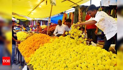 Telangana's Marigold Dilemma: Festival Blooms Amidst Low Local Cultivation | Hyderabad News - Times of India