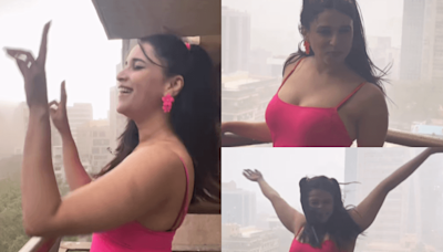 "Shameless doesn't even know people died..": Mannara Chopra faces backlash for enjoying Mumbai's dust storm, dancing in rain