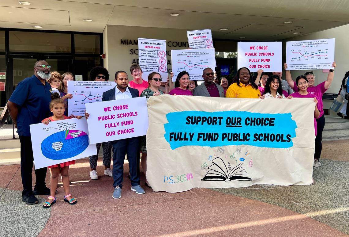 School choice is diverting funds from traditional Miami-Dade public schools, say activists