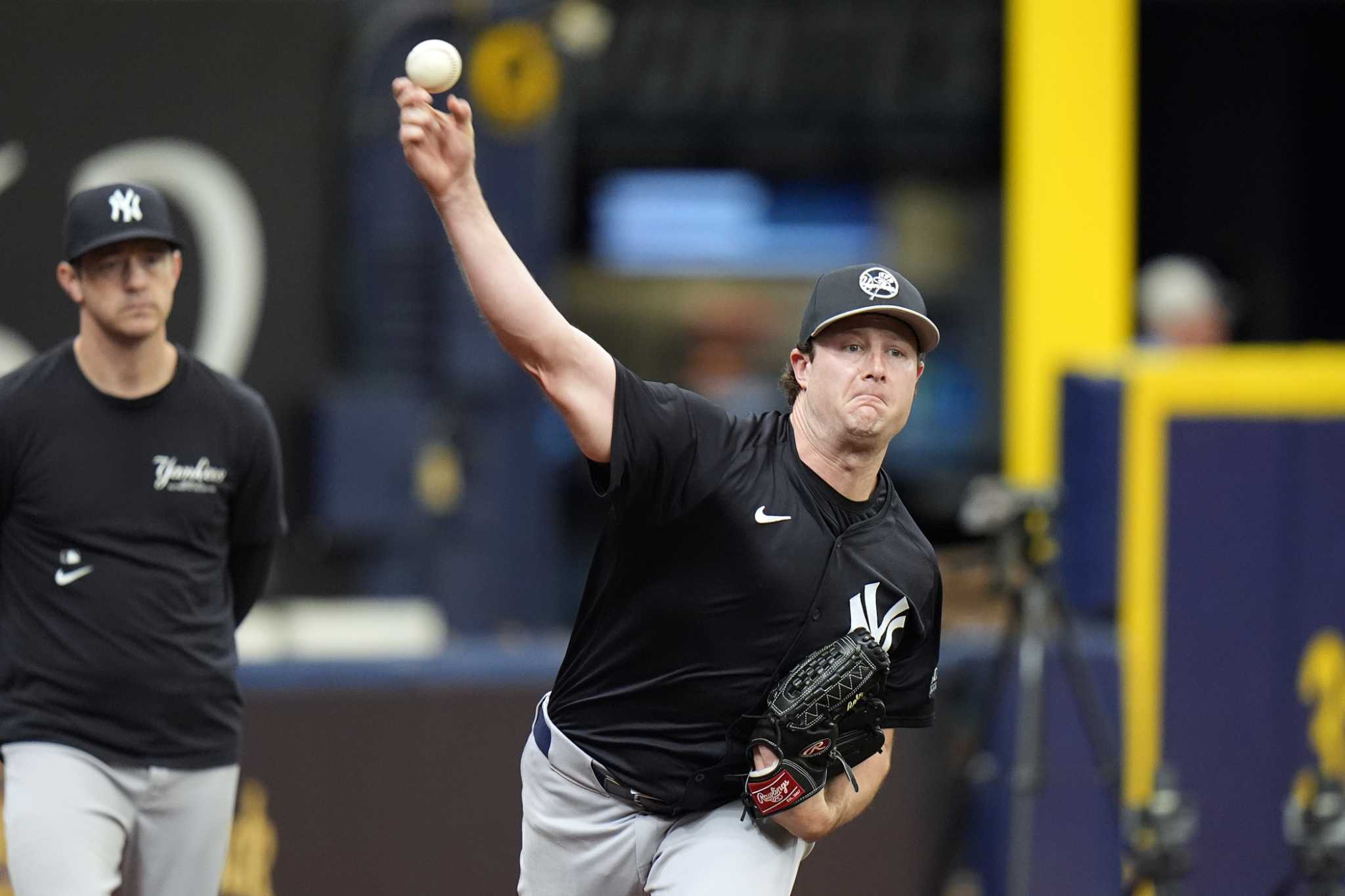 Yankees ace Gerrit Cole faces hitters for the first time since spring training
