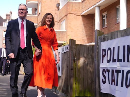 Sunak and Starmer cast their ballots as voting under way in high-stakes poll