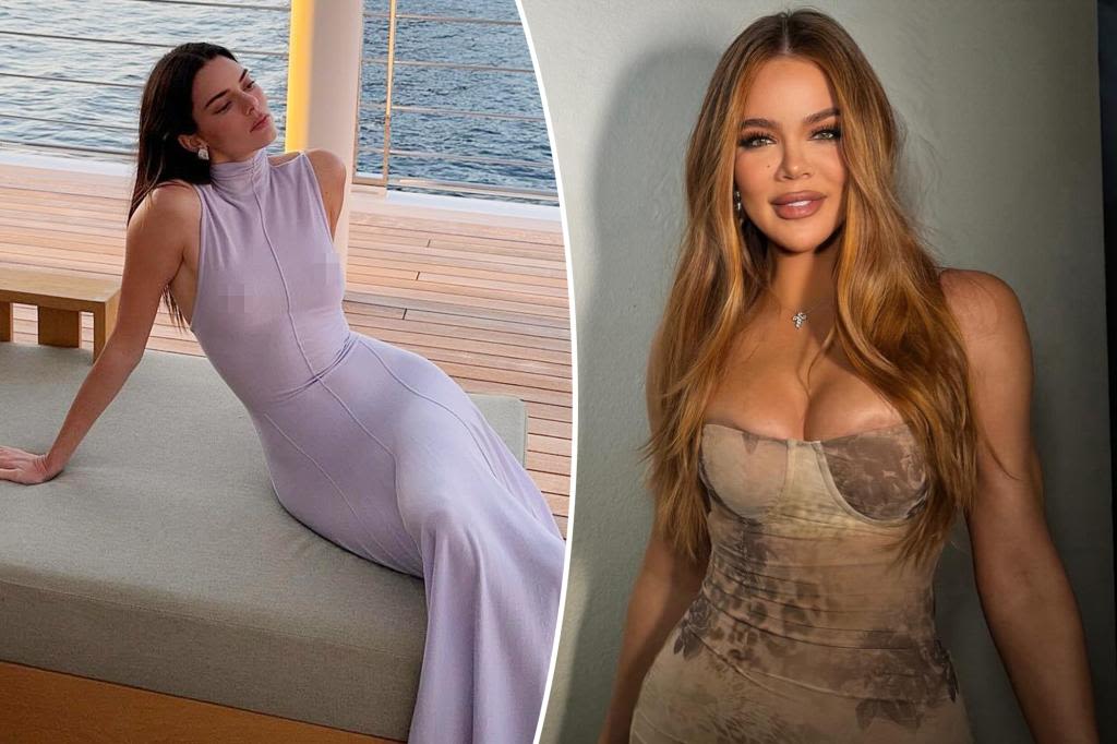 Khloé Kardashian pokes fun at Kendall Jenner’s sheer dress: ‘Best nips in town’