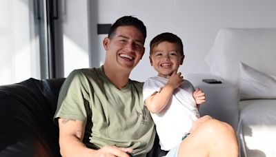 'Samu', el hijo menor de James Rodríguez, también se une a la celebración de Colombia