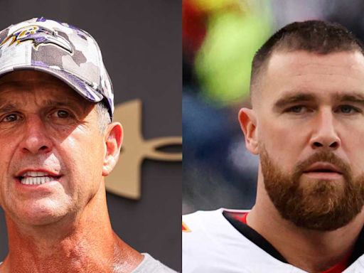 Baltimore Ravens Coach Has a Bold Request for Travis Kelce