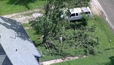 Denton County residents clearing debris from two major severe weather events