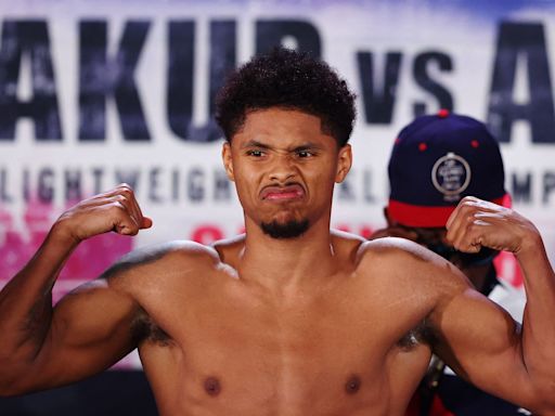 Oscar De La Hoya negocia con Shakur Stevenson