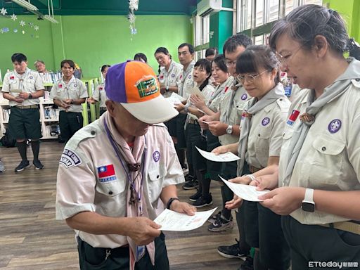 台東幼童軍服務員木章基本訓練 不畏風雨展現童軍精神