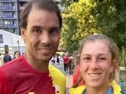 Rafa's an ace guy! Tennis star Nadal hangs out with Olympic stars