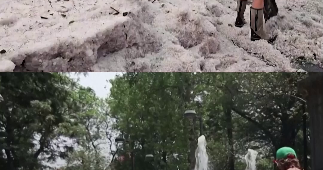 Mexico hit with hailstorm amid heatwave