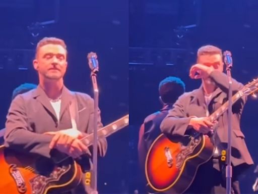 Justin Timberlake faz desabafo emocionado em primeiro show após prisão; veja vídeo