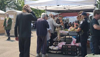 Eugene Police Department hosts summer barbecue for St. Vincent de Paul clients and staff