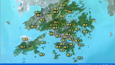 天文台：珠江口一帶有強雷雨區發展 料未來一兩小時部分地區有狂風雷暴(更新)