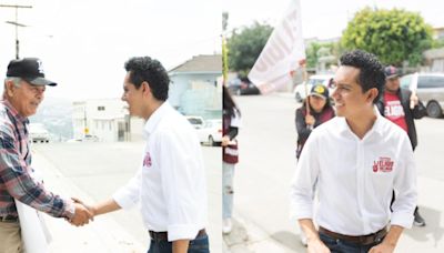 Eligio Valencia López recorrió las colonias de Aeropuerto y Buena Vista en Tijuana