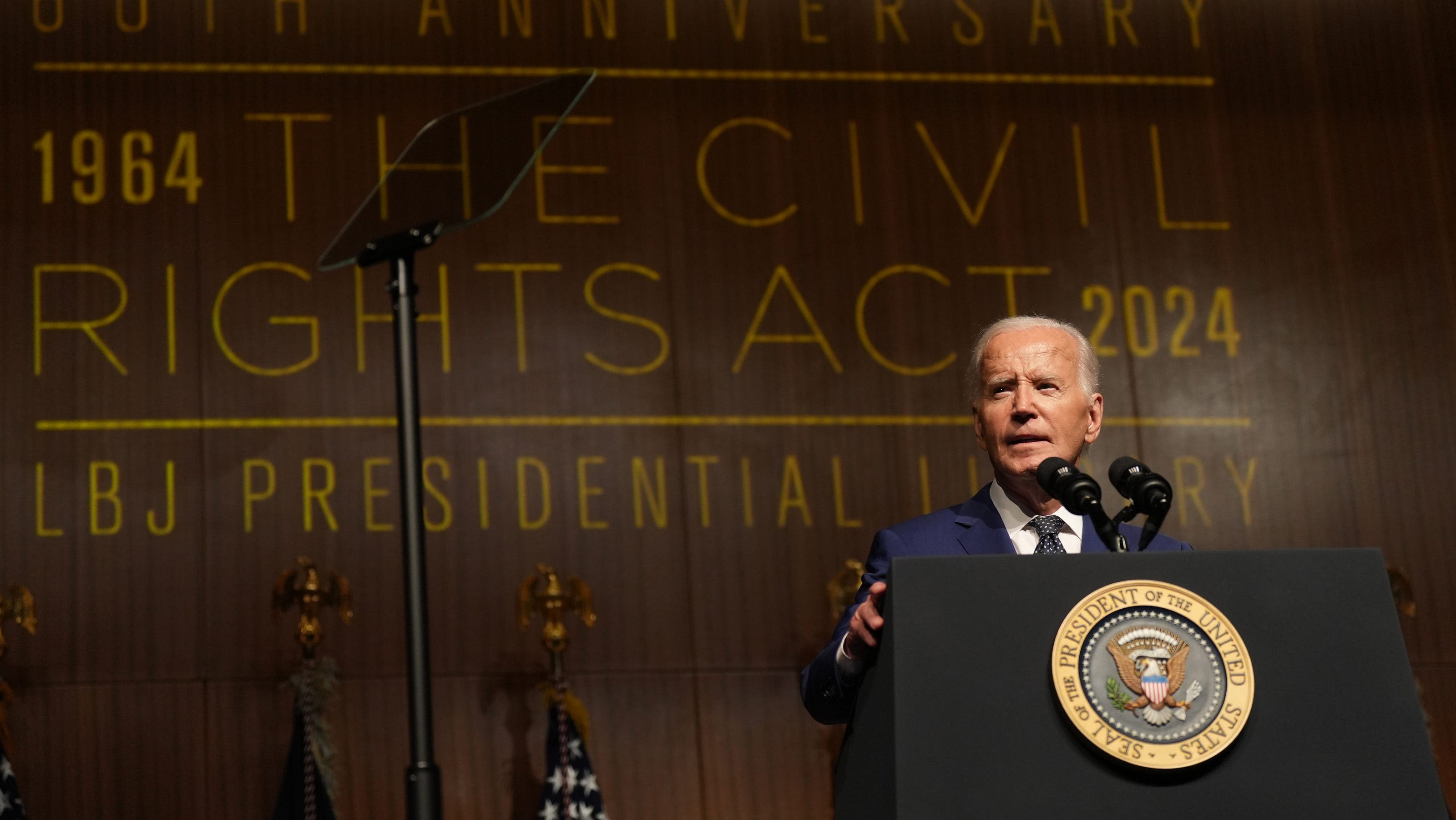 Replay: President Joe Biden visits LBJ Library in Austin to commemorate Civil Rights Act