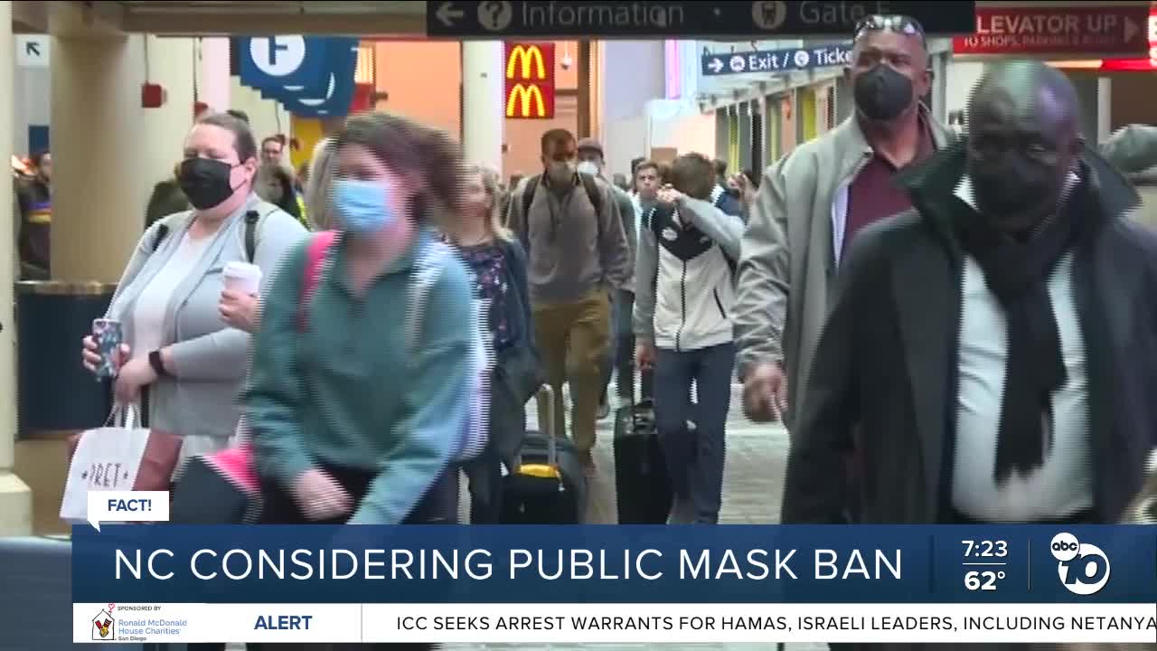 Fact or Fiction: North Carolina considering public mask ban?