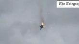 Watch: Russian jet explodes in fireball as it plunges into sea in Crimea