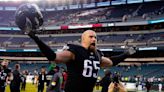 Eagles’ Lane Johnson cuts a WWE style promo with the Golden Title ahead of playoffs