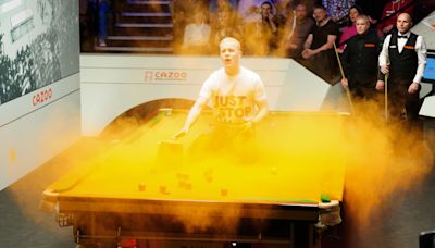 Just Stop Oil activists found guilty over protest at World Snooker Championship