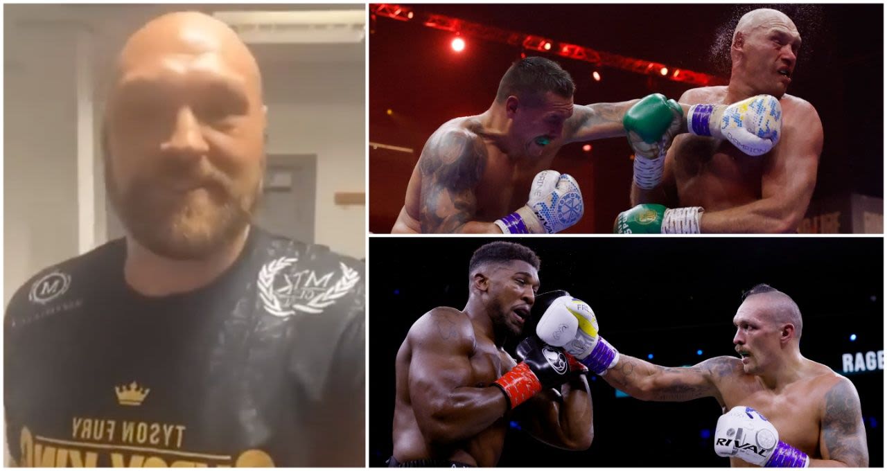 Tyson Fury's video message to Anthony Joshua after he lost to Oleksandr Usyk looks awkward now