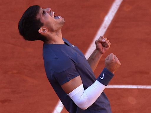 Carlos Alcaraz outlasts Jannik Sinner in five-set thriller to reach French Open final