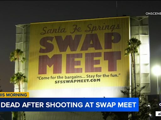 Man killed in shooting near Santa Fe Springs Swap Meet; 1 person in custody