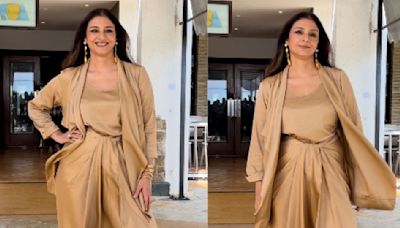 Yay or Nay: Tabu wears tie-up skirt with waterfall-style open jacket; did she manage to pull it off?